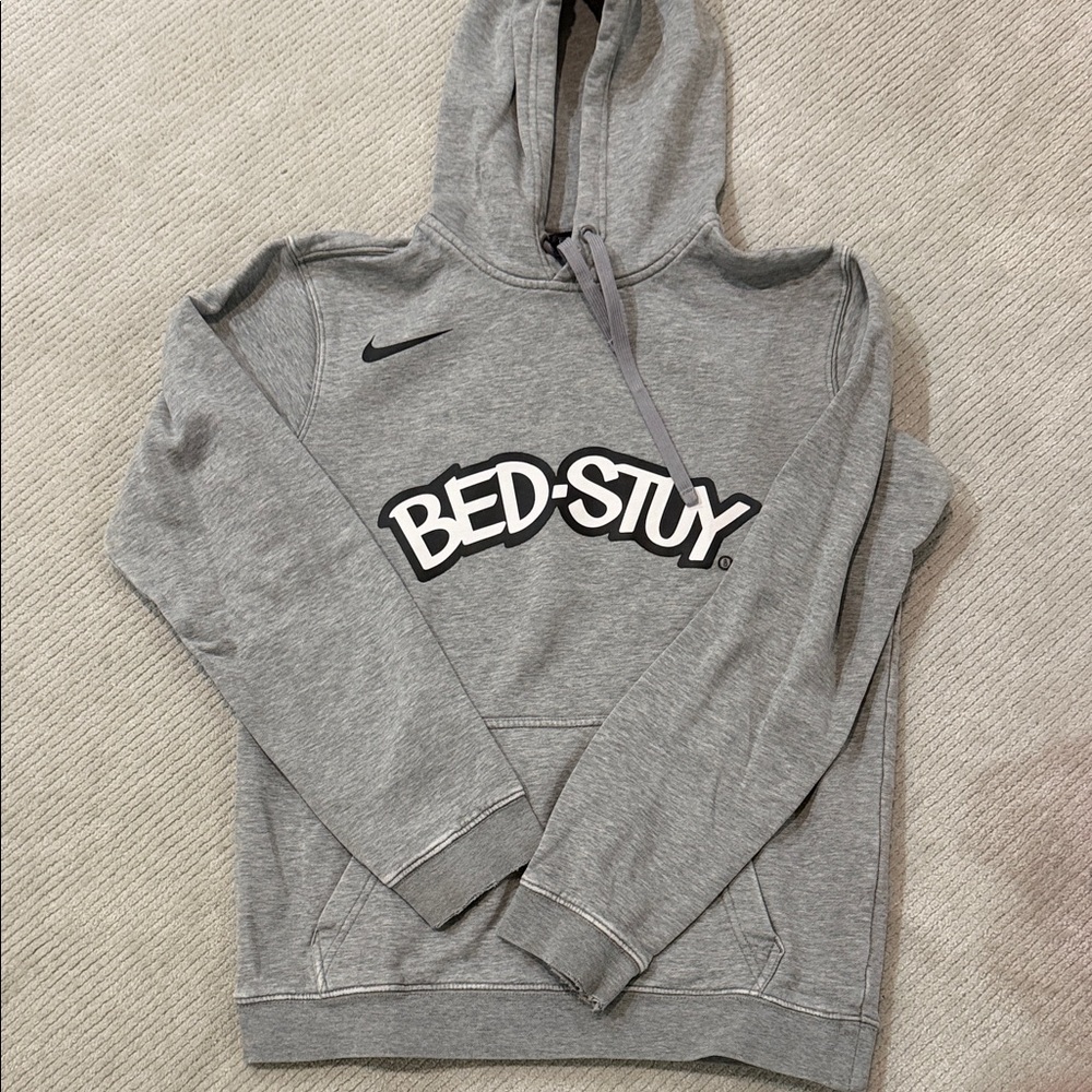 Nike Light Gray boys vintage hoodie fleece